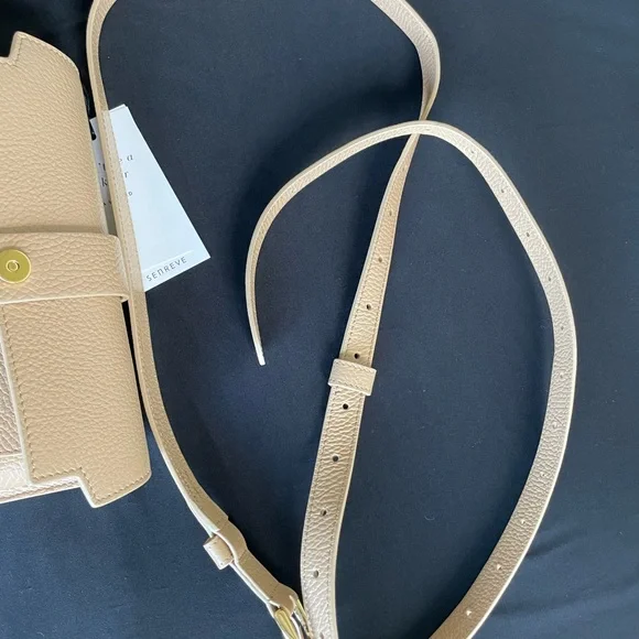 SENREVE Aria Belt Bag / Crossbody in Dolce Butterscotch and Gold